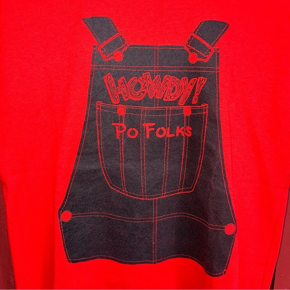 Vintage 70s/80s Howdy! Po Folks overalls t-shirt - Picture 2 of 6